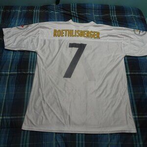 NFL Pittsburgh Steelers Ben Roethlisberger NFL White Jersey Size X-Large